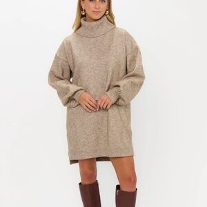Show Me Your Mumu Chester Sweater Dress Oatmeal Knit S